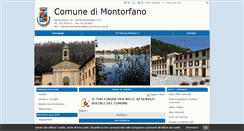 Desktop Screenshot of comune.montorfano.co.it